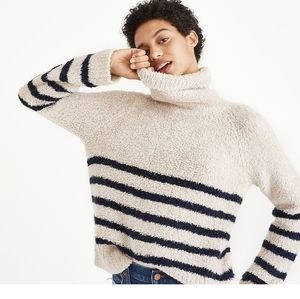 Madewell Mariner Stripe Turtleneck Sweater
